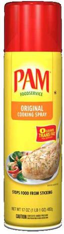 Pam Original Shortening Oil Cooking Spray, 17 Ounce -- 6 per case