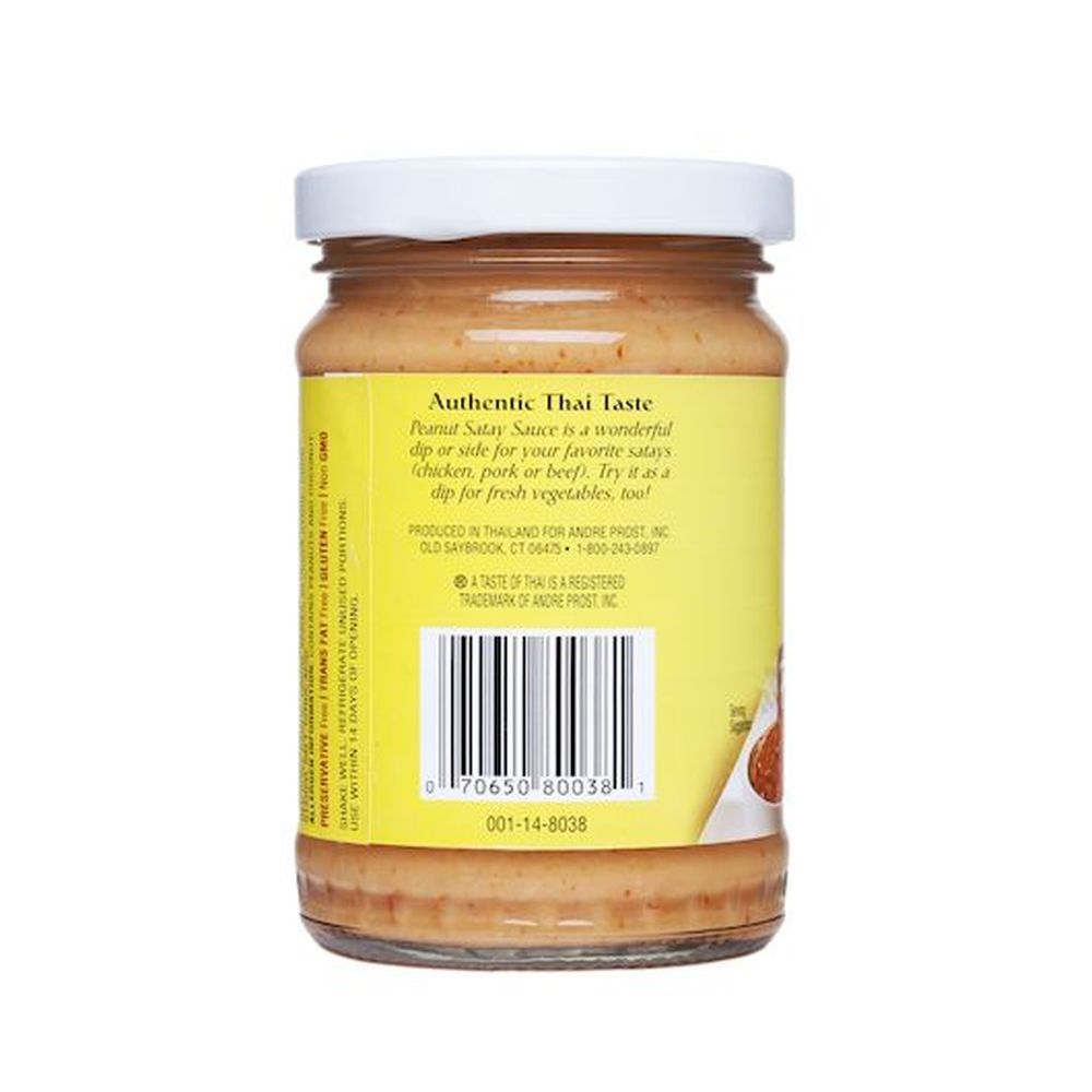 A Taste Of Thai Peanut Satay Sauce, 7 Fluid Ounce -- 12 Per Case