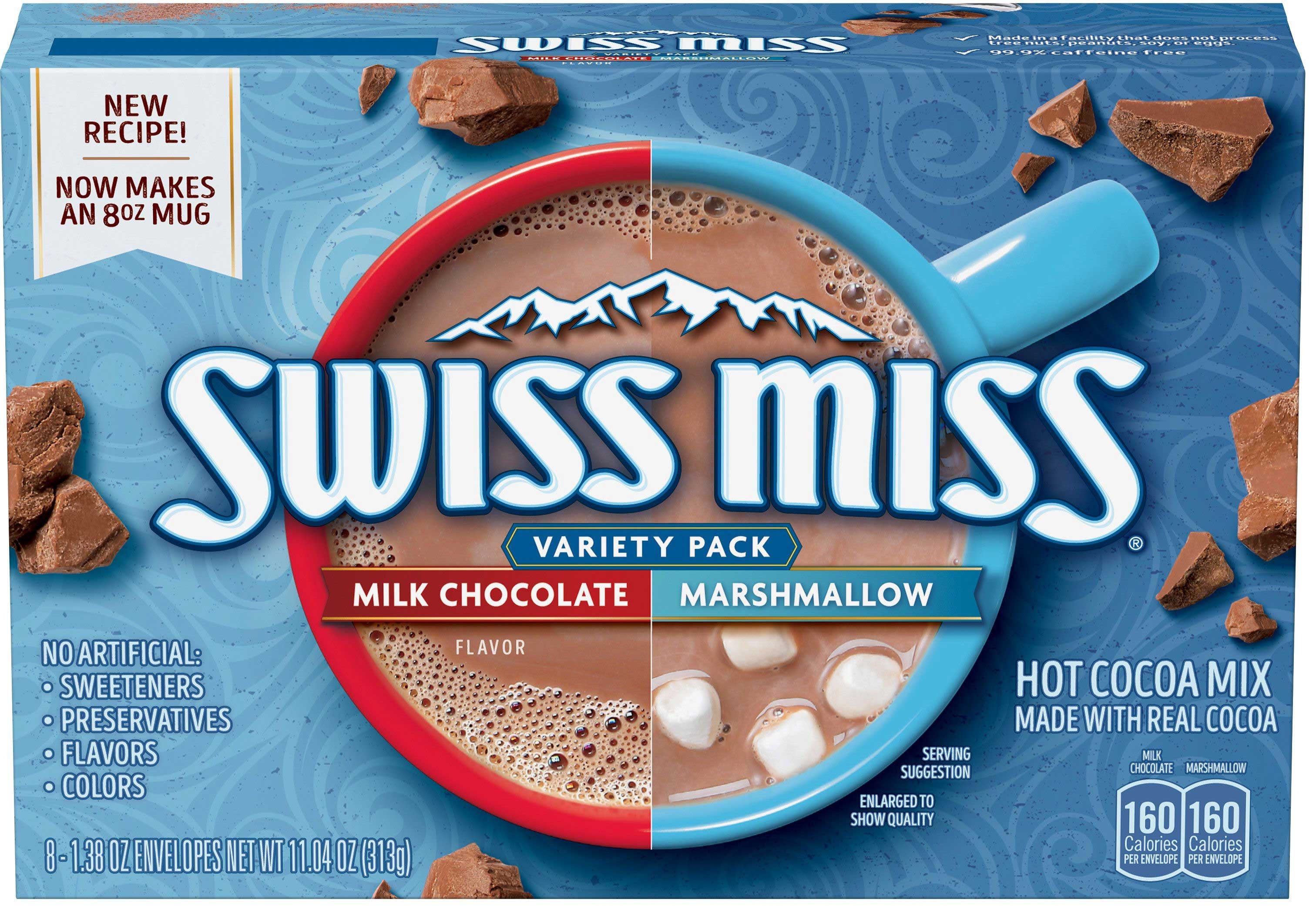 Swiss Miss Envelope Hot Cocoa Mix, Variety Pack, 11.04 Ounce -- 12 Per Case