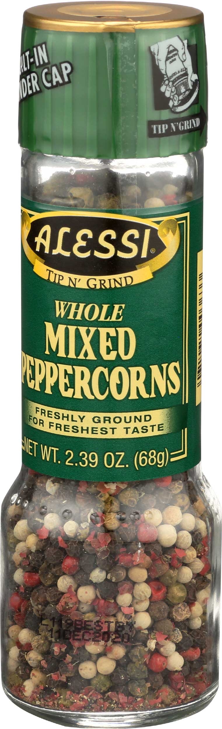 Alessi Whole Mixed Peppercorn, 2.39 Ounce -- 6 per case