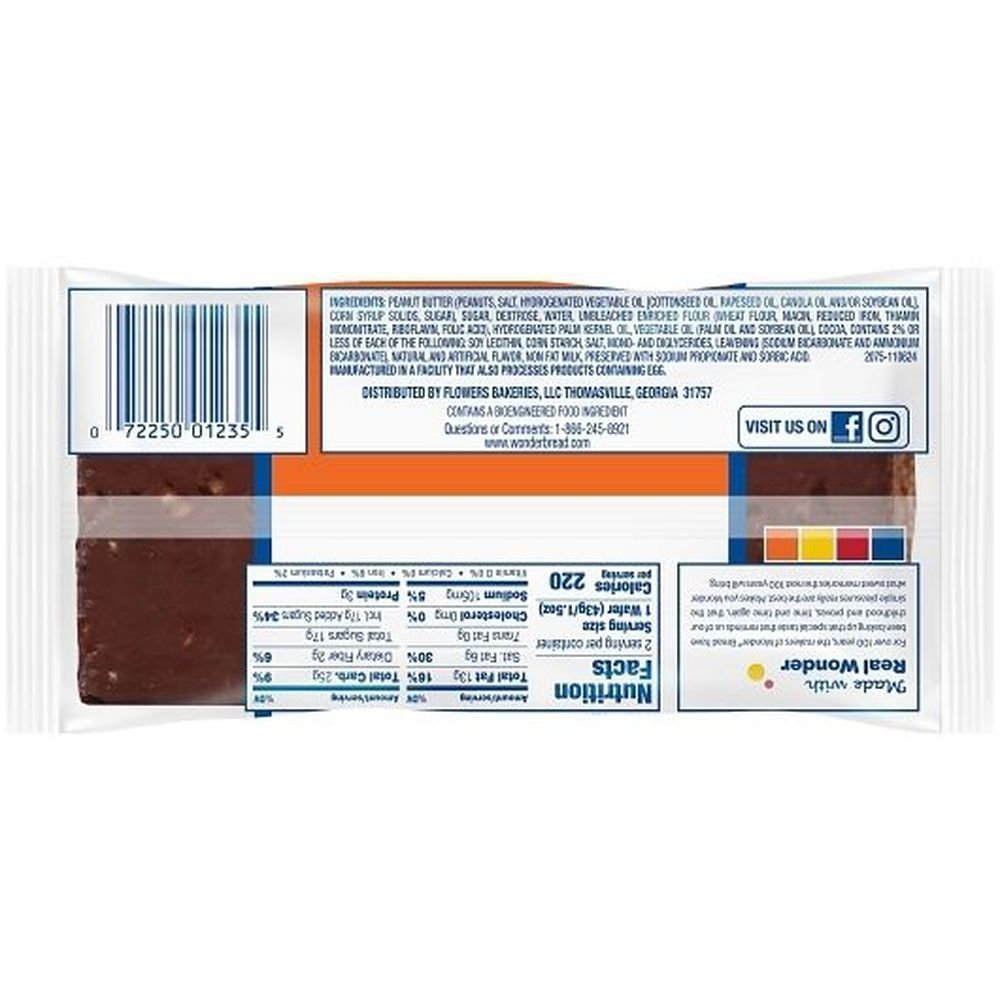 Wonder Peanut Butter Wafer, 3 Ounce -- 72 Per Case