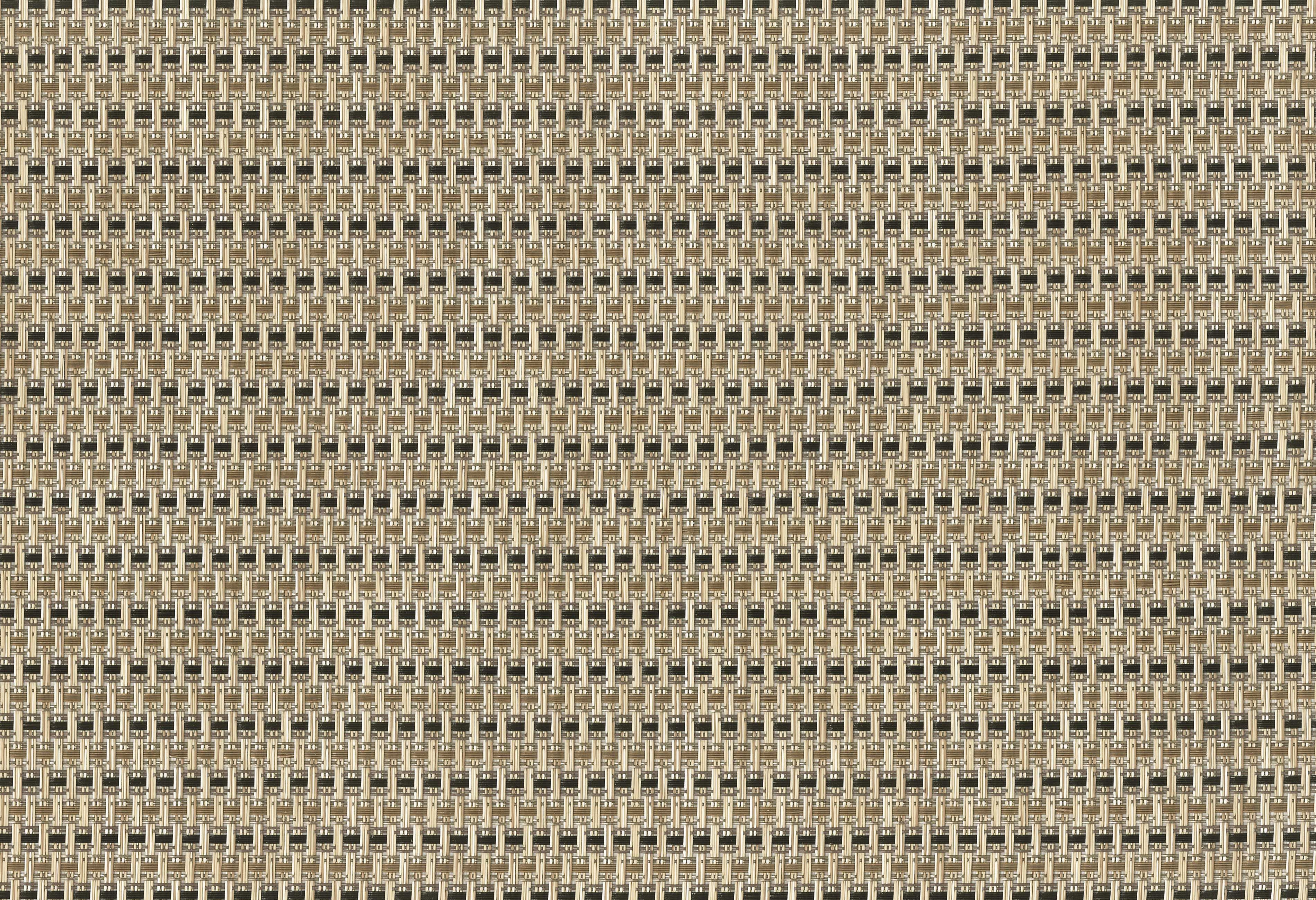 Chef Revival Open Basket Weave Tan Black Rectangle Placemat, 13 X 19 Inch -- 12 Per Case