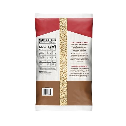 Arrowhead Mills Puffed Millet Cereal, 6 Ounce -- 12 per case
