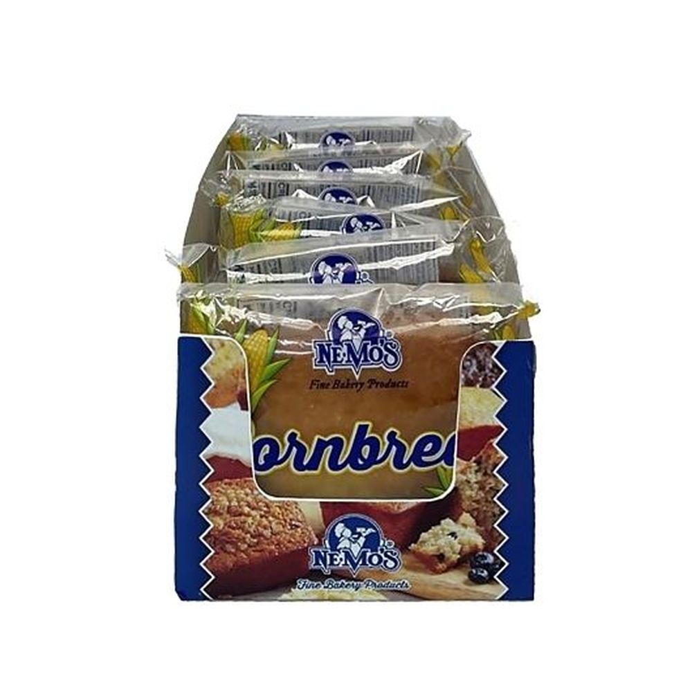 Nemos Individually Wrapped Cake Bread Style Cornbread, 4 Ounce - 36 per case
