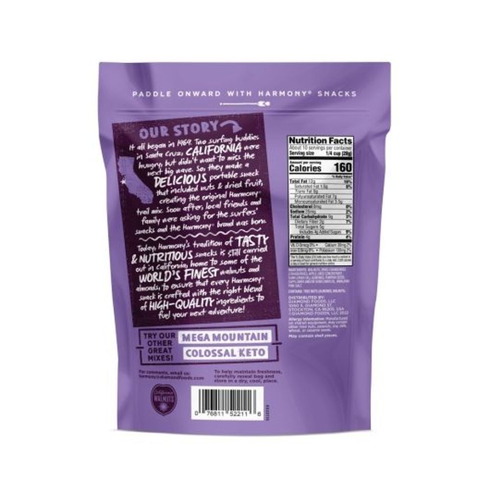 Diamond Of California Harmony Amped Omega-3 Trail Mix, 10 Ounce -- 6 Per Case