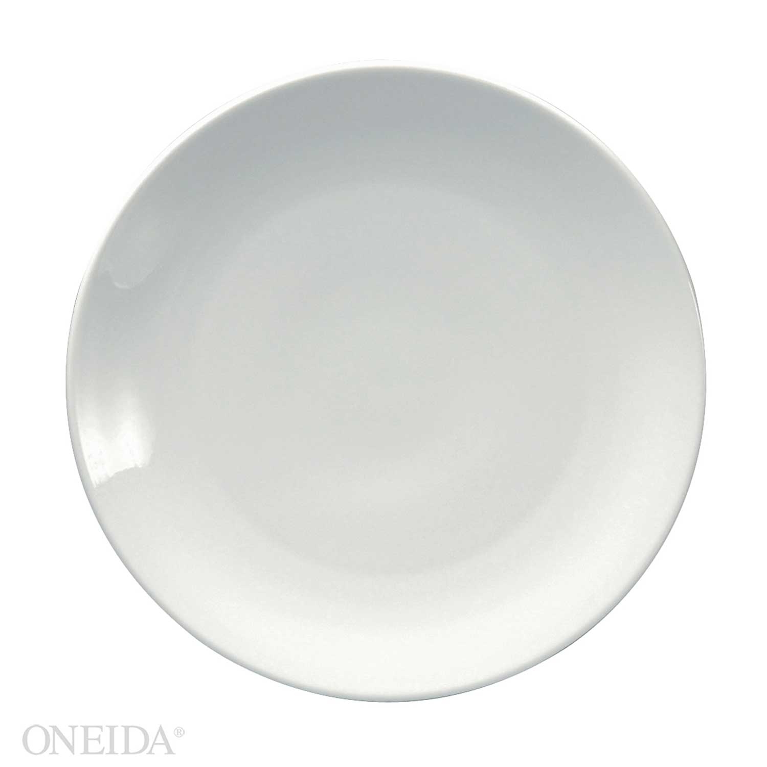 Oneida 4 Star Collection Sant Andrea Fusion Undecorated Coupe Plate, 8 1/4 inch -- 36 per case.