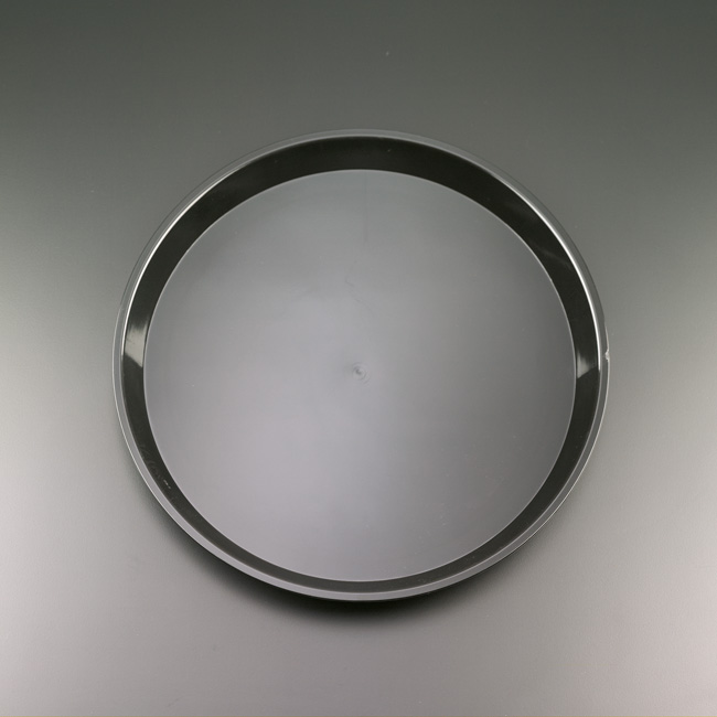EMI Yoshi Deli Max Black Round Tray, 14 inch -- 25 per case.