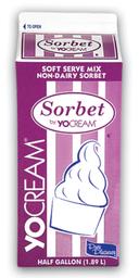 Yocream Sorbet Mix, Strawberry Lemonade Soft Serve, 64 Ounce -- 6 per case.