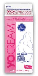 Yocream Yogurt Mix, No Sugar Added Raspberry Fat Free Soft Serve, 64 Ounce -- 6 per case.
