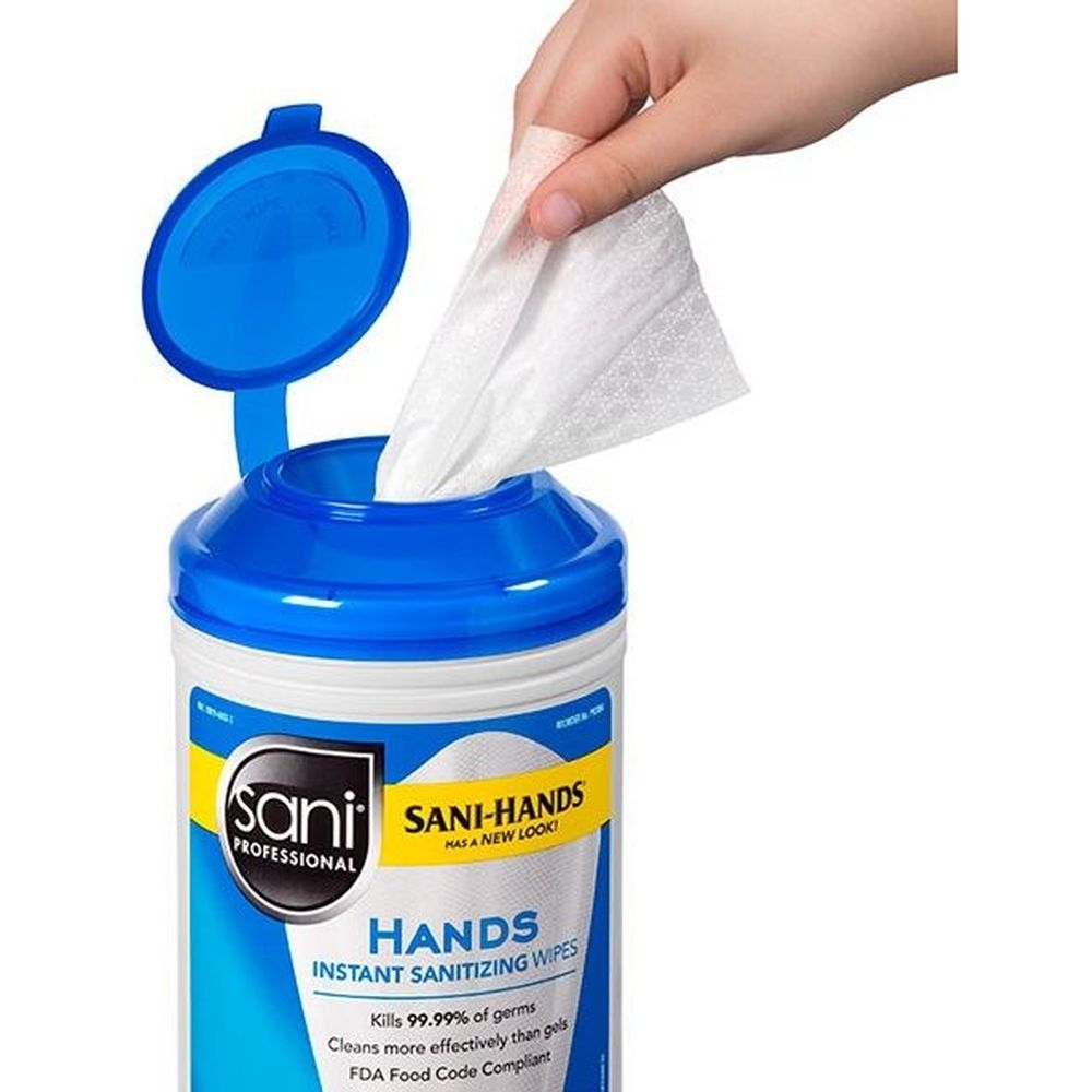Sani Professional Instant Hand Sanitizing Wipes, 300 Count -- 6 Per Case