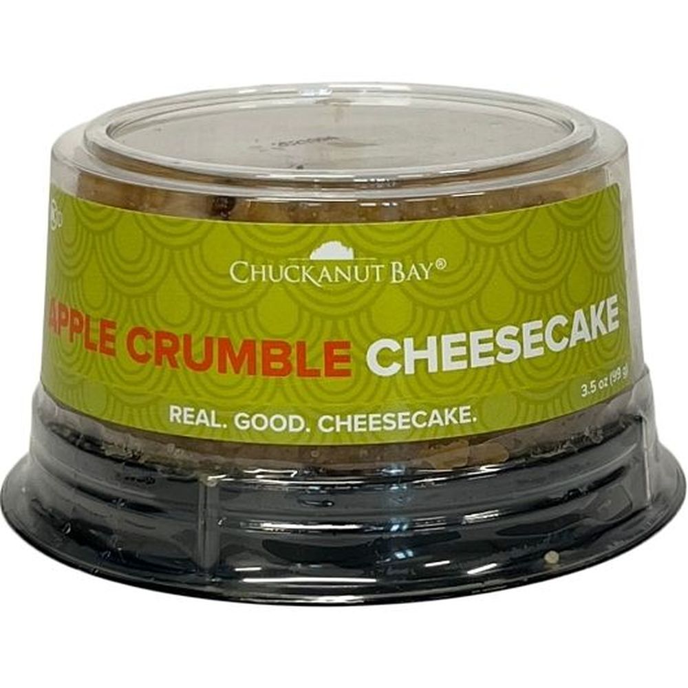 Chuckanut Bay Foods 3 inch Apple Crumble Cheesecake, 3.5 Ounce -- 6 per case