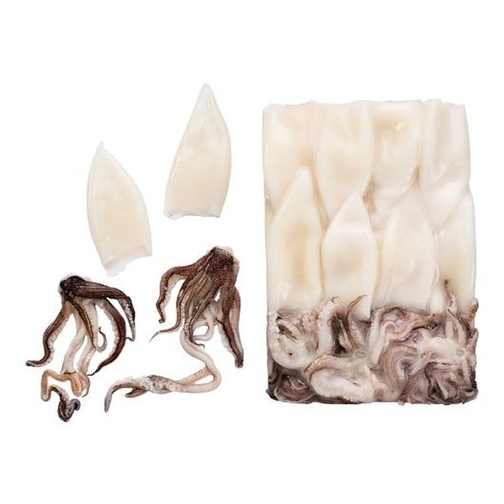 Panapesca Wild Caught Premium Domestic Loligo Squid Calamari, 2.5 Pound -- 4 Per Case