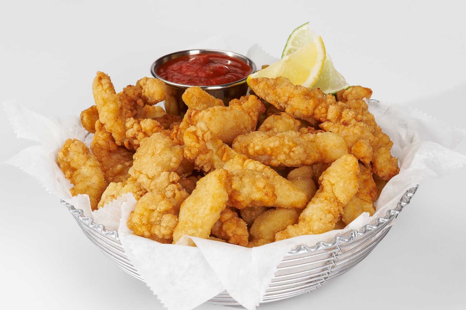Pana Pesca Breaded Jumbo Clam Strip, 5 Pound -- 2 per case.