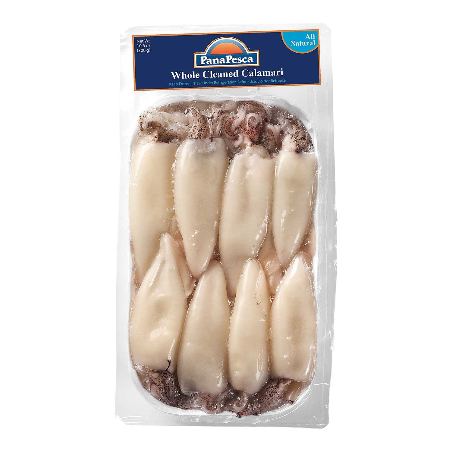 Panapesca Whole Cleaned Squid, 10.6 Ounce -- 12 per case.