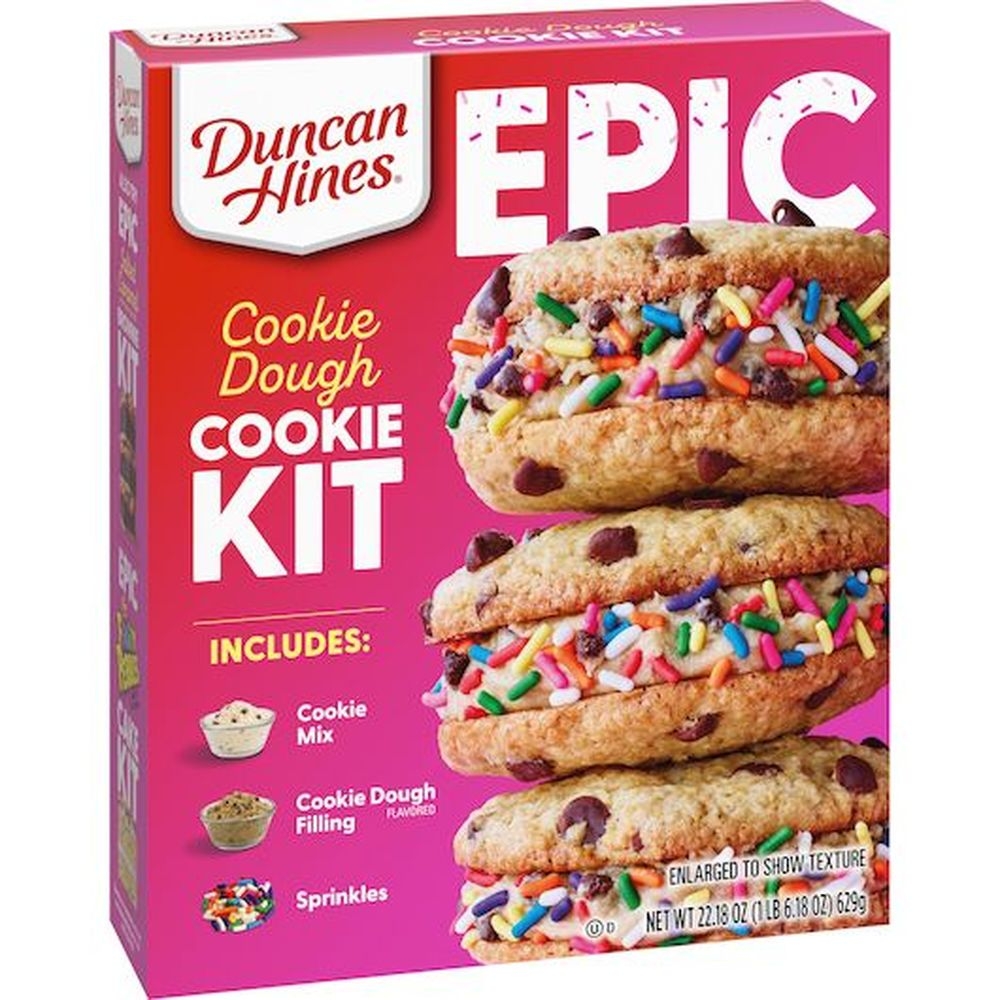 Duncan Hines Epic Cookie Dough Mix Kit, 22.19 Ounce -- 5 per case