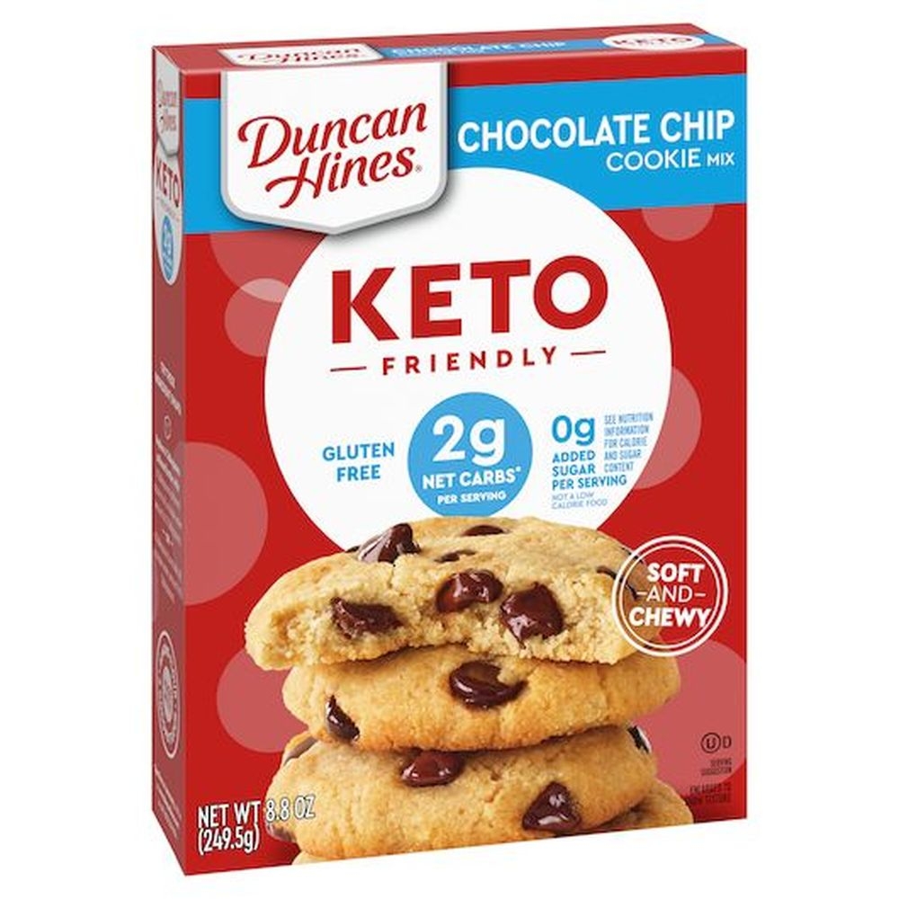 Duncan Hines Keto Friendly Chocolate Chip Cookie Mix, 8.8 Ounce -- 6 Per Case