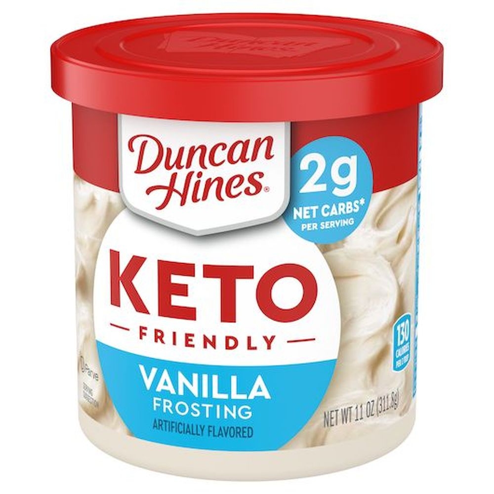 Duncan Hines Keto Friendly Vanilla Frosting, 11 Ounce -- 8 Per Case