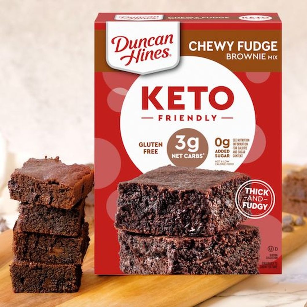 Duncan Hines Keto Friendly Chewy Fudge Brownie Mix, 10 Ounce -- 6 Per Case
