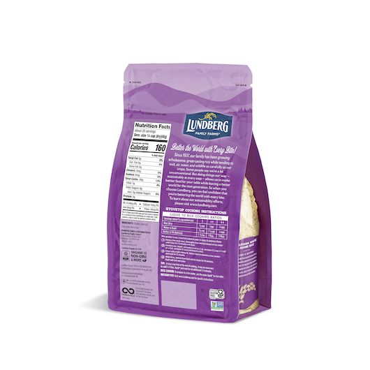 Lundberg Family Farms Original California White Jasmine Rice, 2 Pound -- 6 per case