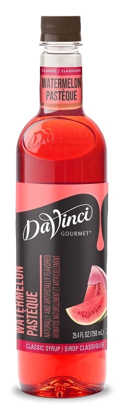 Davinci Gourmet Classic Watermelon Syrup, 750 Ml Plastic Bottle -- 12 Per Case