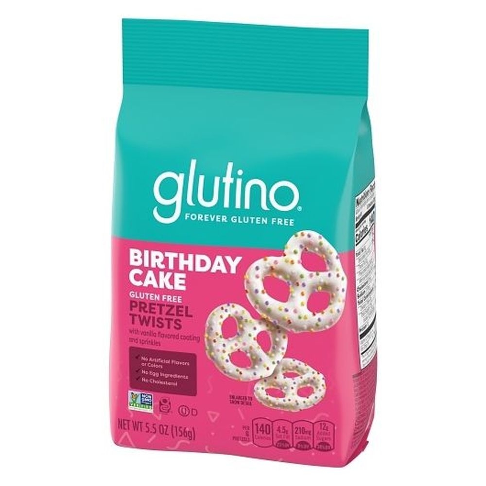 Glutino Birthday Cake Pretzel Twists, 5.5 Ounce -- 6 Per Case