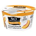 So Delicious Cultured Coconut Peach Yogurt, 5.3 Fluid Ounce -- 12 per case