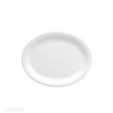 Buffalo Bright White Narrow Rim Platter, 13 1/8 inch -- 12 per case.