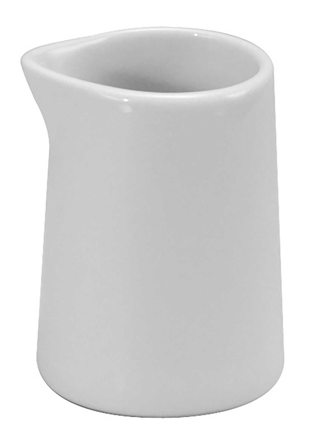 Buffalo Bright White Narrow Rim Undecorated No Handle Creamer, 4 Ounce -- 36 per case.