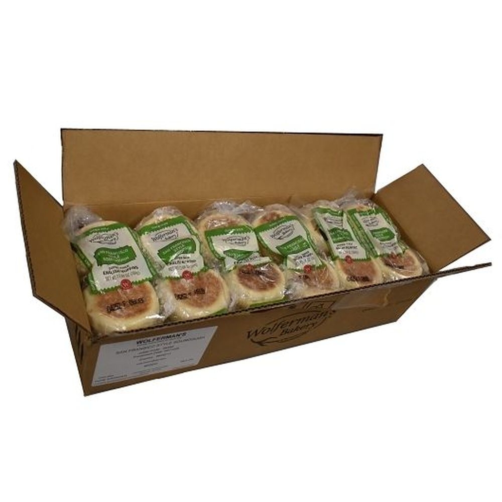 Wolfermans Super Thick Sourdough English Muffin, 4 count -- 12 per case