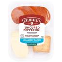 Creminelli Fine Meats Uncured Pepperoni White Cheddar and Cracker Snack Pack, 2 Ounce -- 12 per case