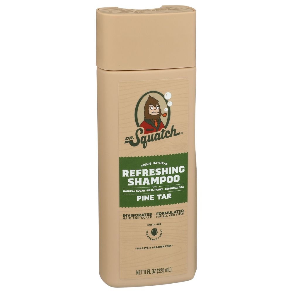 Dr Squatch Pine Tar Mens Natural Refreshing Shampoo, 11 Fluid Ounce