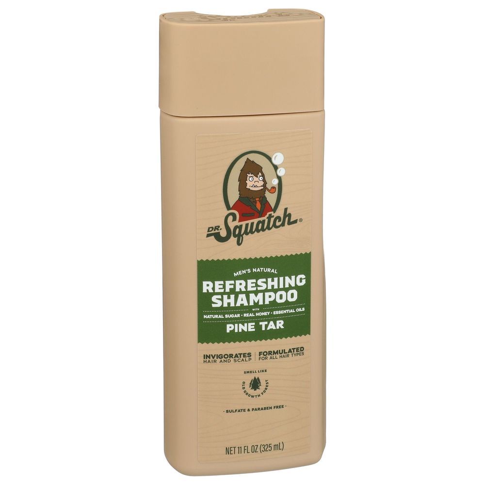 Dr Squatch Pine Tar Mens Natural Refreshing Shampoo, 11 Fluid Ounce