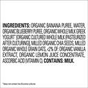 Happy Tot Organic Super Morning Bananas Blueberries Yogurt and Oats Plus Super Chia for Stage 4 Toddlers, 4 Ounce - 16 per case