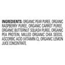 Happy Tot Organic Fiber and Protein Fruit Veggies Puree for Toddlers, 4 Ounce Pouch - 16 per case