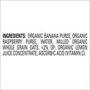 Happy Baby Organic Clearly Crafted Bananas Raspberries and Oats Baby Food for Stage 2, 4 Ounce - 16 per case
