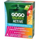 Gogo Squeez Active Lyte Up Strawberry Pineapple Orange Fruit Blend with Electrolytes, 15.52 Ounce -- 9 per case