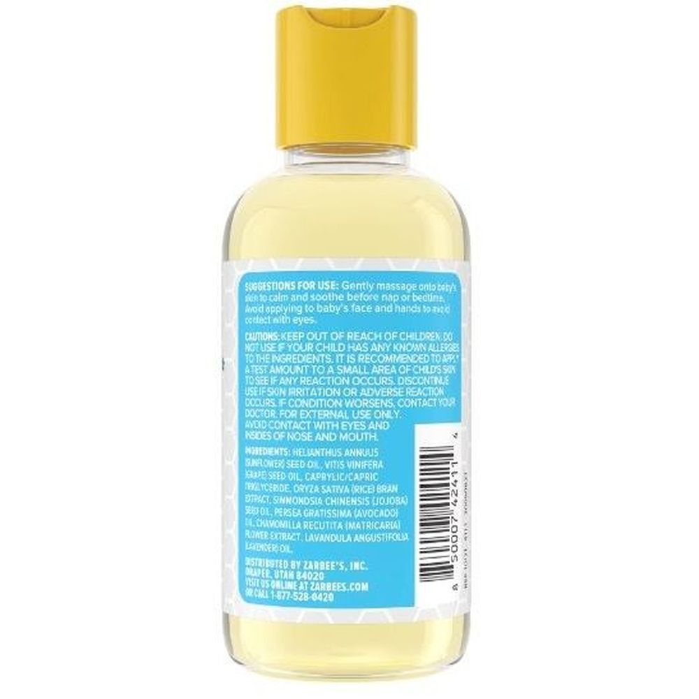 Zarbee's Baby Calming Massaging Oil, 4 Fluid Ounce -- 12 Per Case