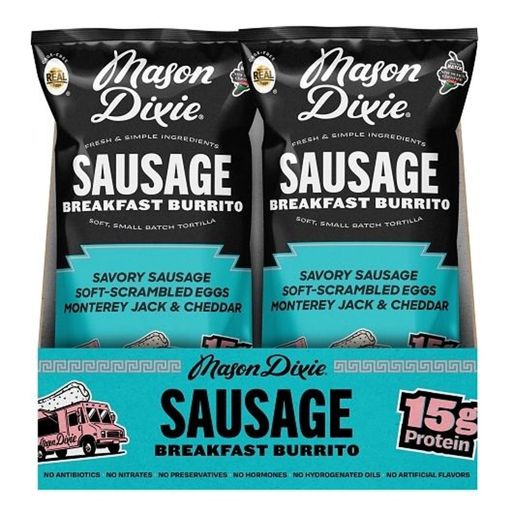 Mason Dixie Sausage Breakfast Burrito, 5 Ounce -- 18 per case