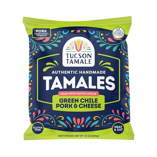 Tucson Tamale Green Chile Pork and Cheese Tamale, 10 Ounce -- 6 per case