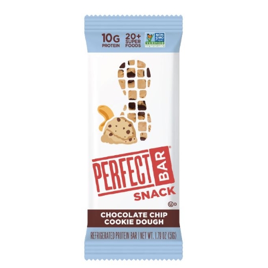 Perfect Bar Snack Size Chocolate Chip Cookie Dough Bar, 14.3 Ounce -- 8 per case