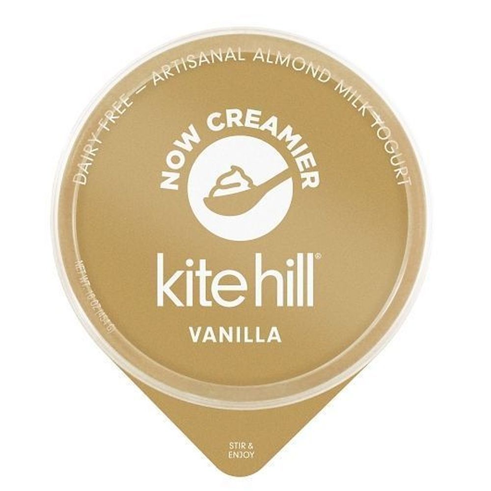Kite Hill Original-style Vanilla Almond Yogurt, 16 Ounce -- 6 Per Case