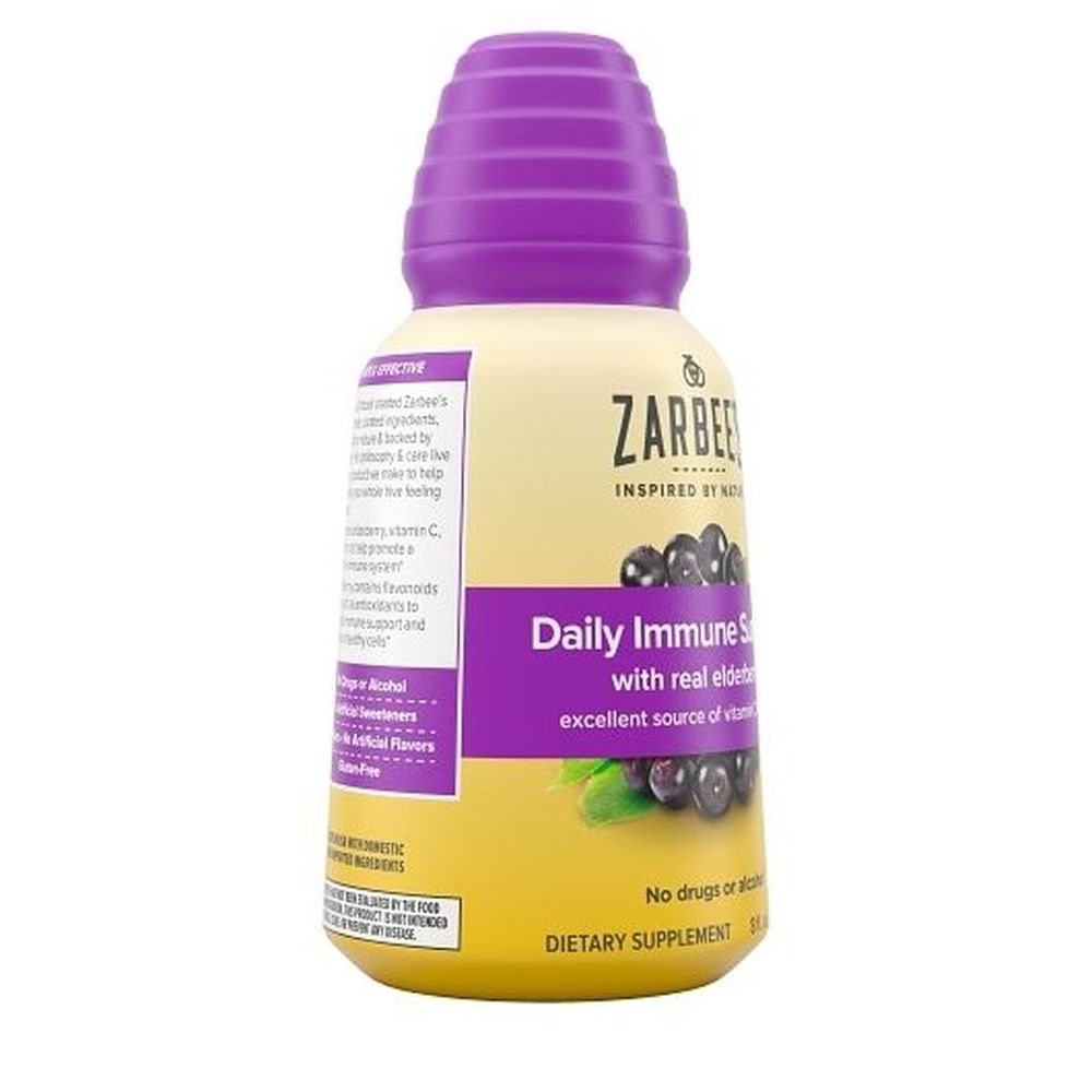 Zarbees Adult Elderberry Daytime Daily Immune Support, 8 Fluid Ounce -- 12 per case