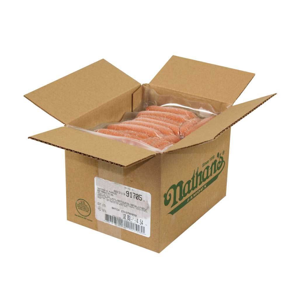 Nathan's Famous Beef Slider Dog, 1.5 Ounce -- 106 Per Case