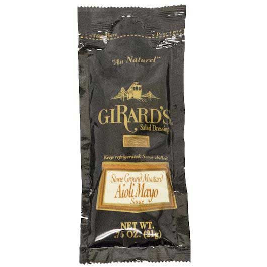 Girard's Stone Ground Mustard Mayonnaise Sauce, 0.75 Ounce -- 240 Per Case