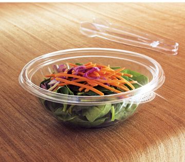 Yoshi Ware Emi Prepserve Pet Black Petites Bowl, 24 Ounce, 50 Count -- 2 Per Case