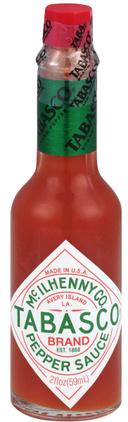 Tabasco Restaurant Pepper Sauce, 2 Fluid Ounce Bottle -- 24 per case