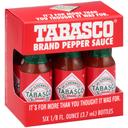Tabasco Miniature Pepper Sauce, 0.125 Ounce Bottle -- 500 per case