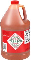 Tabasco Pepper Sauce, 1 Gallon Jug -- 4 per case