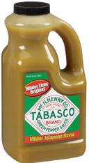 Tabasco Milder Jalapeno Flavor Green Pepper Sauce, 0.5 Gallon Jug -- 2 per case