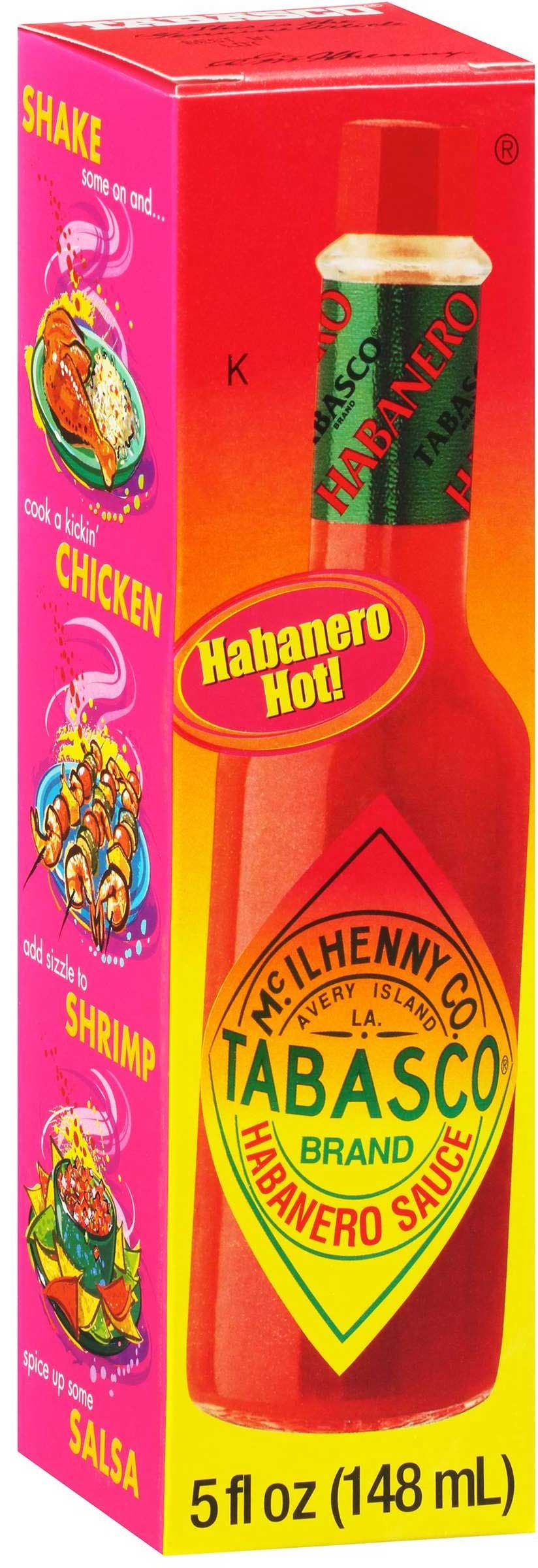 Tabasco Habanero Hot Pepper Sauce, 5 Fluid Ounce Bottle -- 12 Per Case